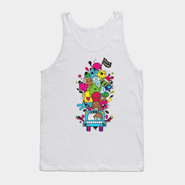 back to school doodle Tank Top by Mako Design 